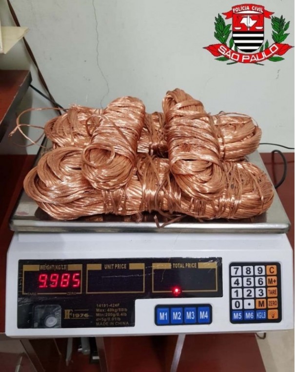 Policiais civis de Regente Feij� prendem funcion�rio que furtava fios de cobre