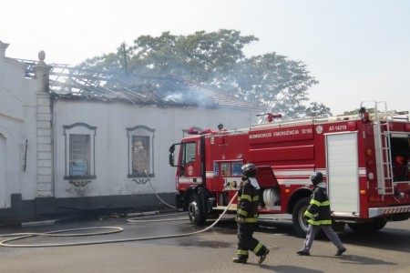 Incêndio atinge prédio histórico da antiga Estação Ferroviária de Presidente Epitácio