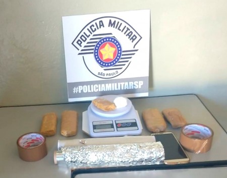 Polícia Militar de Osvaldo Cruz prende traficante e apreende grande quantidade de cocaína