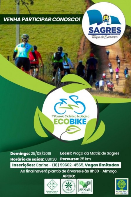 Senar realiza 1ª Passeio Ecológico  Ecobike em Sagres