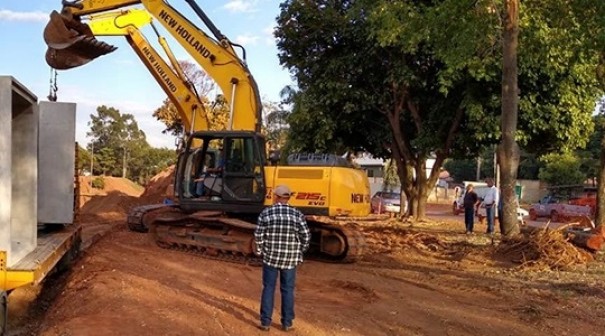 Prefeitura de Adamantina inicia nova fase da canalizao no Parque dos Pioneiros