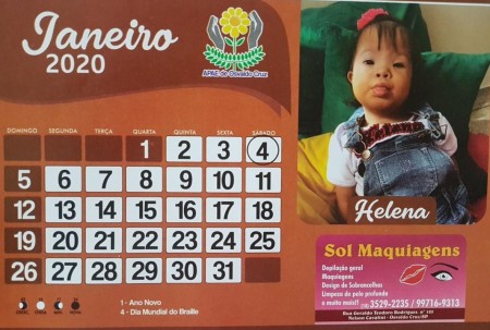 Apae de Osvaldo Cruz comercializa o Calendário APAE 2020 