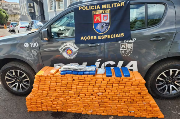Motorista é preso ao transportar mais de 430 tijolos de maconha na SP-425, em Álvares Machado