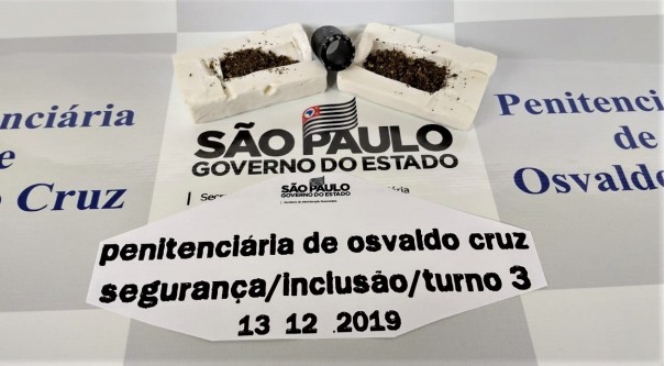 Agentes da Penitenci�ria de OC encontram droga escondida dentro de sab�o em pedra enviado por Sedex