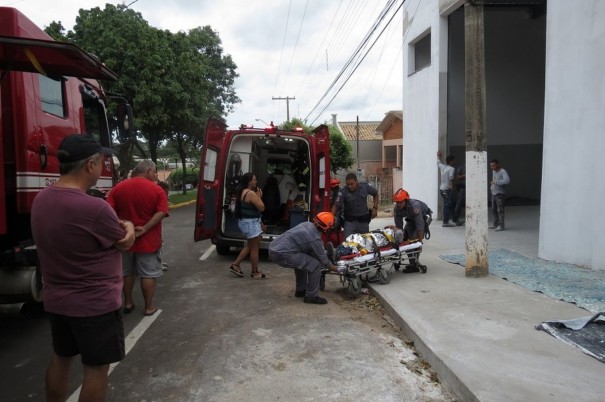 Trabalhador leva descarga eltrica e sofre queimaduras ao pintar barraco comercial em Dracena
