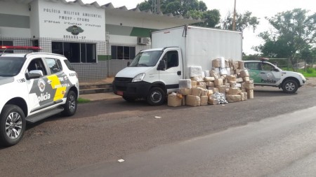 Fiscalização apreende 1.340 quilos de maconha em Rosana e prende quatro homens por tráfico internacional de droga