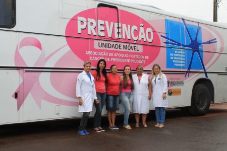 Salmourão recebe visita do ônibus do Hospital do Câncer de Presidente Prudente 