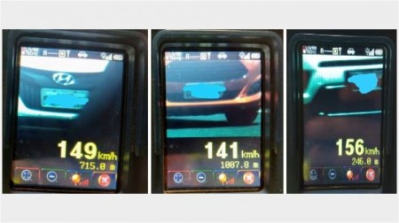 Em 11 horas, 234 veículos são flagrados em excesso de velocidade na região