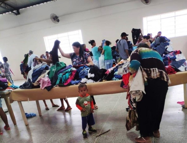  Fundo Social de Flrida Paulista faz entrega de arrecadao da Campanha do Agasalho 2019