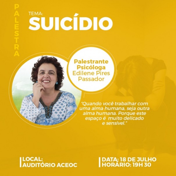 Aceoc realiza eventos com Psicloga Edilene Pires Passador
