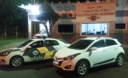 Polícia Rodoviária localiza e recupera veículo furtado pele Rodovia Arlindo Bettio, SP-613