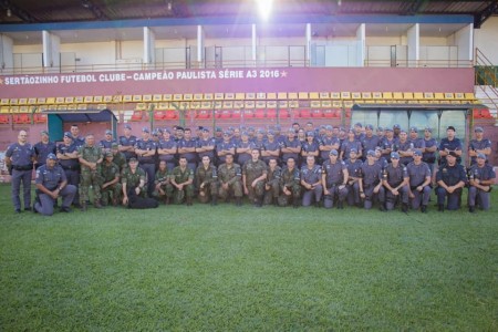 Policiais do 25º BPM/I participaram de treinamento em Sertãozinho