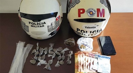 Policia Militar de Tupã detém menor de 17 anos e apreende várias porções de maconha