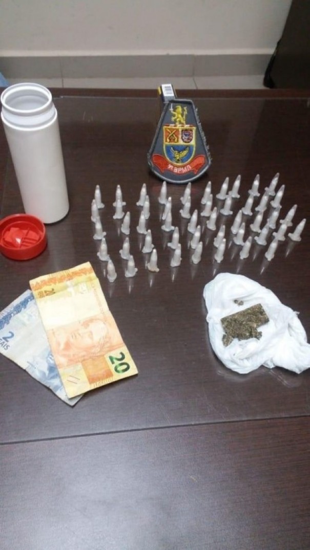 Adolescente  apreendido por ato infracional de trfico de drogas em Rinpolis