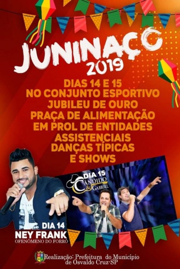 Juninao 2019 acontece neste final de semana em Osvaldo Cruz 