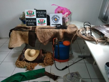 Grupo é preso em flagrante após furtar objetos e abater novilha de propriedade rural