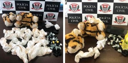 Dise de Tupã apreende porções de drogas escondidas em bicho de pelúcia
