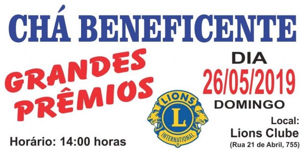 Lions Clube realiza Ch Beneficente neste domingo