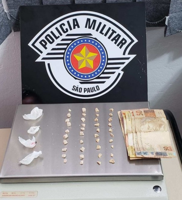 Pol�cia prende homem em Dracena por tr�fico no final de semana