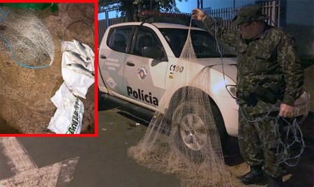 Polícia Ambiental de Tupã aplica multas por pescaria em local proibido no Rio do Peixe, em Parapuã