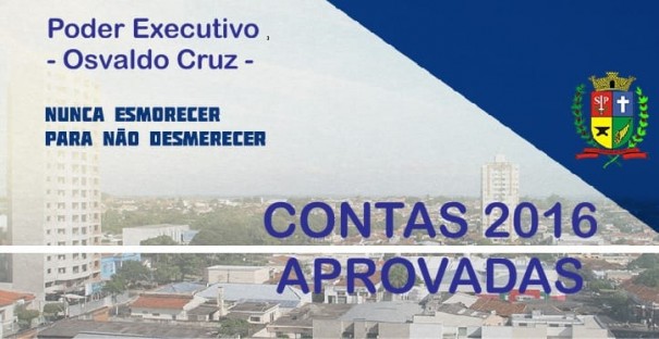 Mazucato tem Contas 2016 aprovadas pela Cmara Municipal