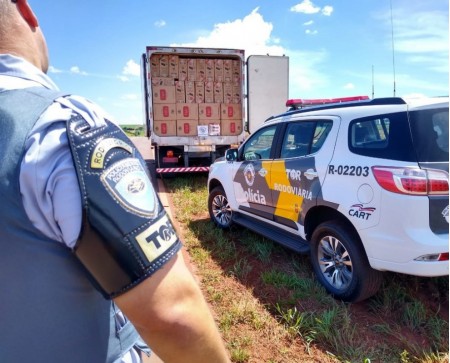 Polícia Rodoviária apreende em Iepê carga de cigarros contrabandeados avaliada em mais de R$ 600 mil
