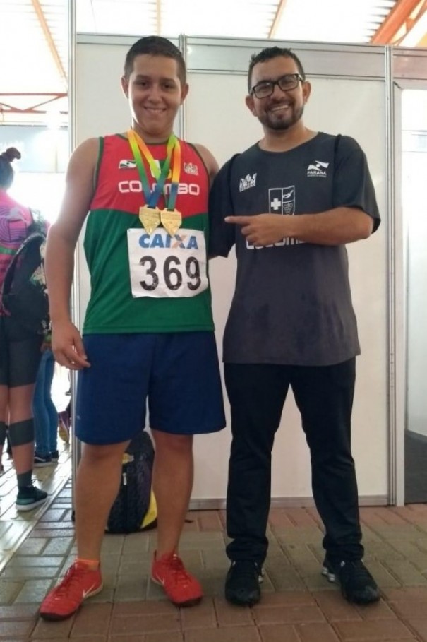 Atleta de Osvaldo Cruz  campeo em duas modalidades no Atletismo do Paran