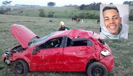 Jovem vítima de acidente segue internado e apresenta melhoras