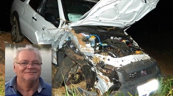 Homem de 64 anos morre ap�s acidente em rodovia vicinal