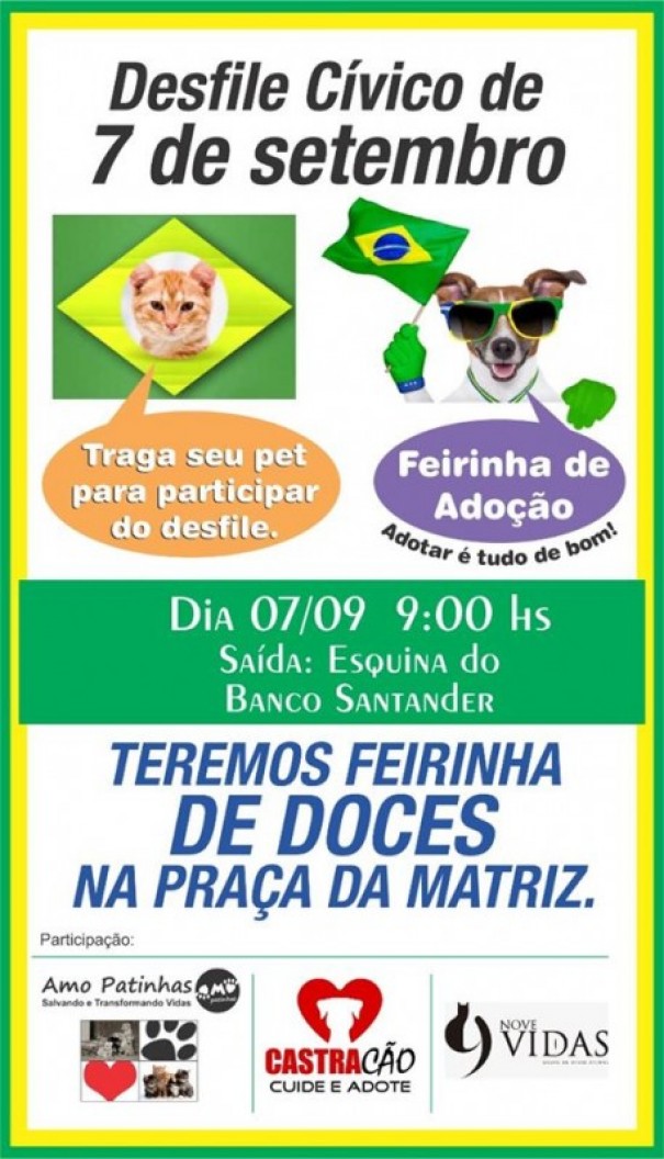 Ongs de Proteo Animal de Osvaldo Cruz participam da Caminhada Cvica