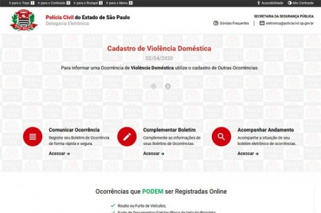 Polícia Civil de SP permite registro eletrônico de violência doméstica