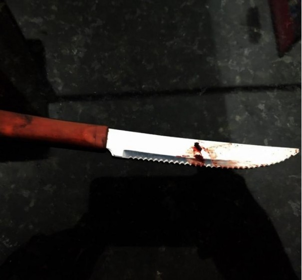 Indiv�duo tenta matar a companheira com faca, mas acaba preso em Fl�rida Paulista