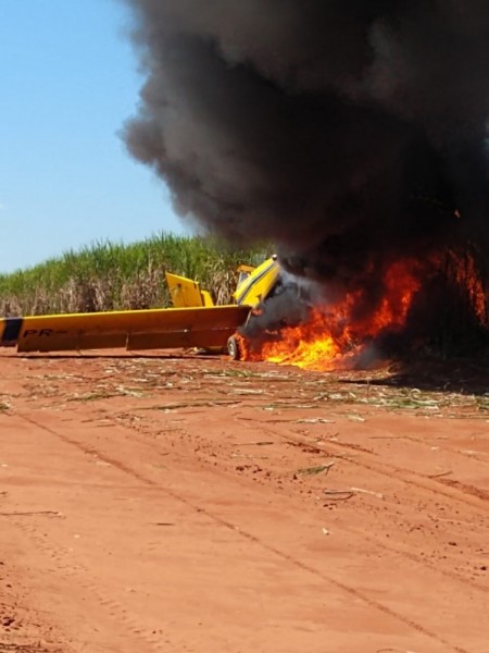 Polícia Civil investiga acidente com aeronave agrícola na zona rural de Junqueirópolis