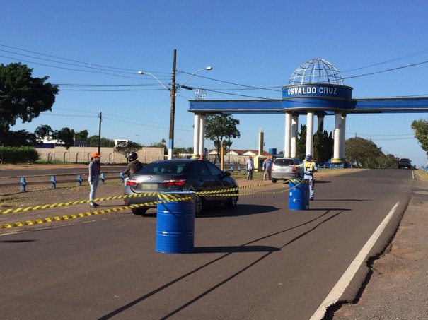 Osvaldo Cruz ter barreiras sanitrias no fim de semana