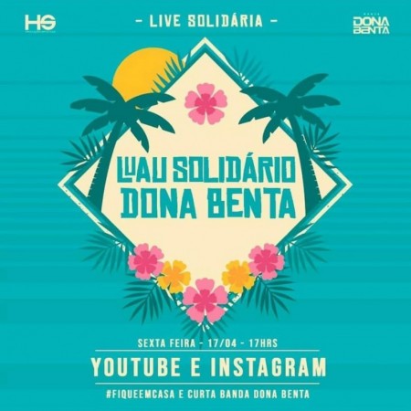Live da Banda Dona Benta Show acontece nesta sexta-feira 