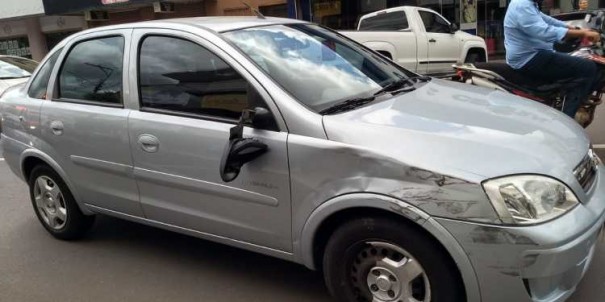 Motociclista fica ferido em acidente no Centro de Dracena