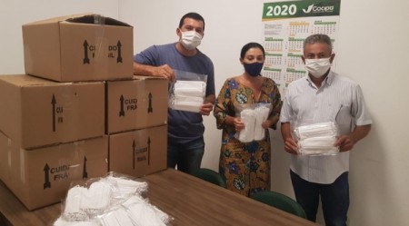 Mobilização liderada pela Cocipa distribui mais de 6 mil máscaras na região