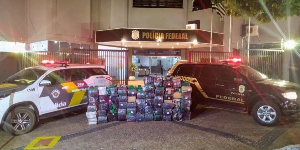 Grande quantidade de maconha � apreendida em carga de arroz em Pen�polis