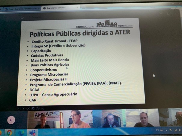 Reunio virtual discute impactos da pandemia na agricultura regional