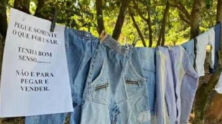 Varal Solidário facilita doações de roupas e atende comunidade no Jardim Brasil em Adamantina
