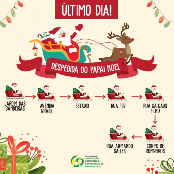 Projeto 'Natal com Arte' da Aceoc termina hoje (23), em OC