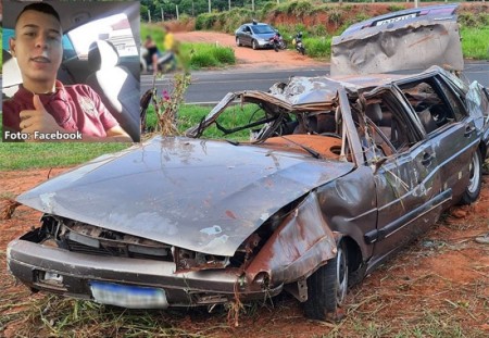 Jovem de 19 anos morre em acidente na vicinal Tupã a Parnaso