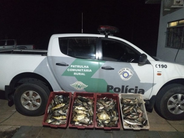 Fiscaliza��o flagra sa�da de pescadores do Rio Paran�, aplica multas de R$ 5 mil e apreende 90kg de peixes