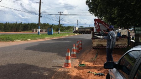 Prefeitura de Osvaldo Cruz instala semáforo no Distrito Indistrial I
