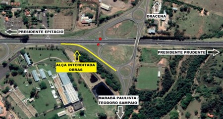 Obras de manutenção na SP-270 devem interferir no trânsito em trecho que dá acesso a Marabá Paulista