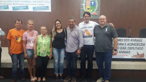 Deputado Federal Ricardo Izar (PP), protetor da causa animal, visita Osvaldo Cruz