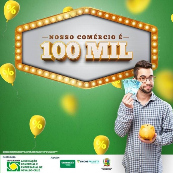 ACEOC realiza sorteio final da Campanha 'Nosso Comrcio  100 mil' neste sbado