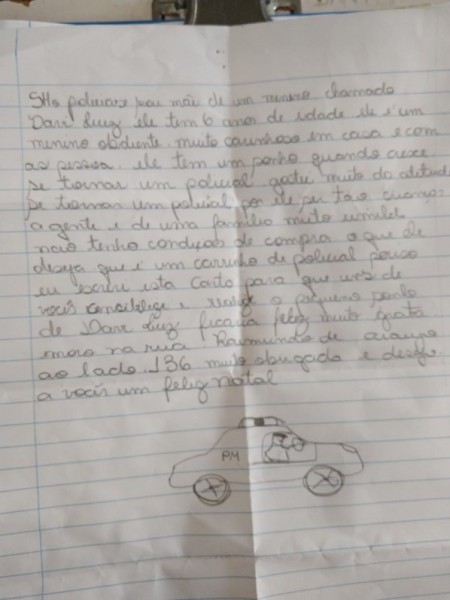 Policiais Militares realizam sonho de menino em Flora Rica