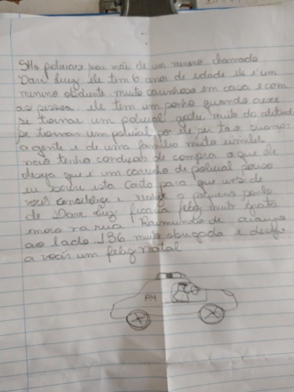 Policiais Militares realizam sonho de menino em Flora Rica