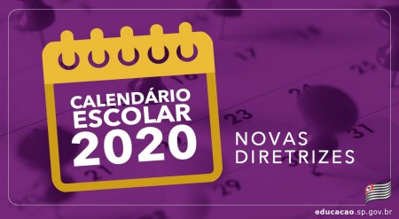 Fique por dentro do Calendário Escolar de 2020 na rede estadual